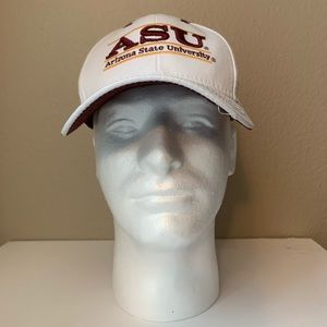 White Arizona State University, The Game brand Snapback hat (unisex) 100%cotton